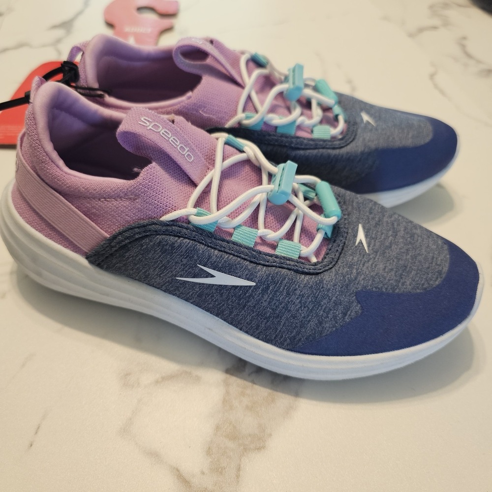 Speedo Aqua Trek Hapuna Water Shoes Womens Size S 5-6 Blue Pink‎ Aqua NWT